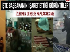 Başbakanın işaret ettiği görüntüler