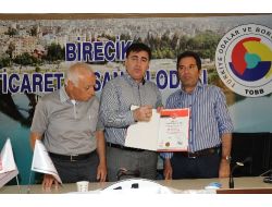 Birecik Ticaret Ve Sanayi Odası, Iso 9001-2008 Kalite Belgesi Aldı