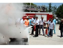 Elbistan Devlet Hastanesi'nde Yangın Tatbikat Heyecanı