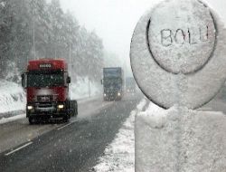 Bolu Dağı'nda Kar Yağışı Başladı