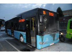 Terör Örgütü Yandaşları Halk Otobüsüne Molotof Ve Taşlarla Saldırdı