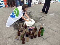 DENİZDEN 'TEKEL BAYİİ' ÇIKTI