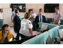Vali Selami Altınok, 112 Acil Çağrı Merkezi'nde İncelemelerde Bulundu