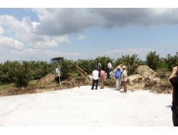 Roma Dönemine Ait Heykelin Bulunduğu Alanda Araştırma Yapılıyor