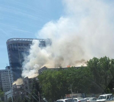 Ankara'da korkutan yangın