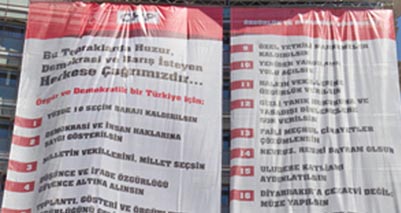 CHP'den afişli pankart