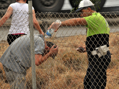 Kaza yaptı ve şoka girdi