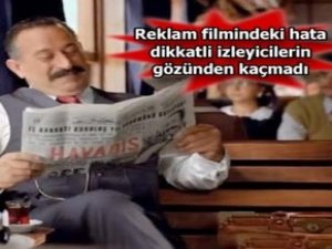 Bir hata da Cem Yılmaz'ın reklamından