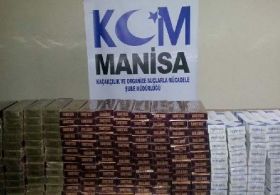 BİNLERCE PAKET KAÇAK SİGARA POLİSE TAKILDI