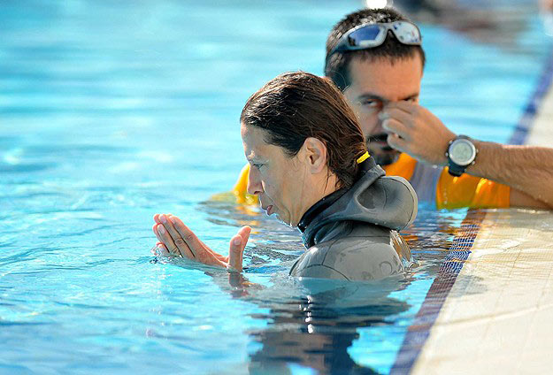 Dalışta dünya rekoru kırıldı