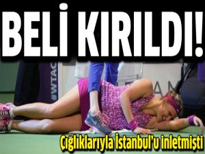 Azarenka'nın beli kırıldı!