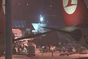 THY uçakları birbirine çarptı