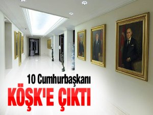 Cumhurbaşkanlarının portreleri Köşk'te