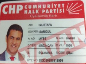 İşte Sarıgül'ün CHP kimliği