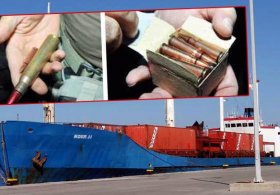 EGE'de yakalanan gemide arama