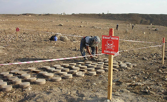 Sınırda 613 bin mayın var!