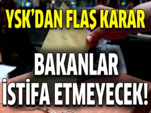 YSK'dan FLAŞ KARAR