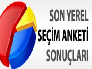 Son yerel seçim anketi sonuçları