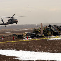 Askeri helikopter düştü!