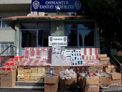 Osmaniye Emniyeti, Bir Kamyon Dolusu Kaçak Sigara Ve Nargile  Ele Geçirdi