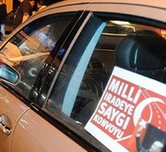 "Milli İradeye Saygı Konvoyu" Sırbistan'a ulaştı