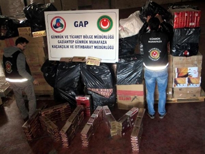 Gaziantep'te Kaçak Sigara Operasyonu