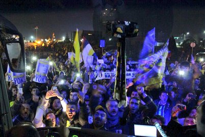 Aziz Yıldırım için olağanüstü karşılama