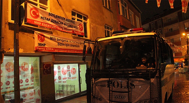MHP seçim bürosuna saldırıya 5 tutuklama