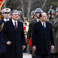 Fransa Cumhurbaşkanı Hollande Çankaya'da