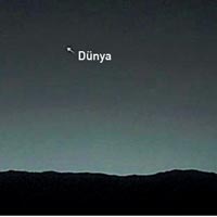 Mars'tan Dünya manzarası