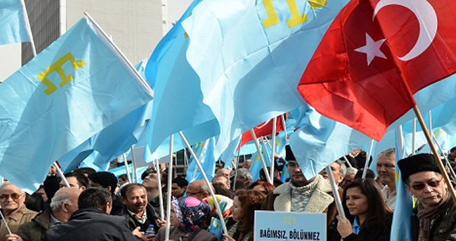 Ankara'da Kırım protestosu
