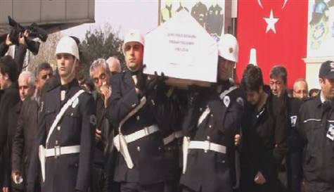 Şehit polise Emniyet'te veda