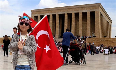 Anıtkabir'in 23 Nisan'daki ziyaretçi sayısı