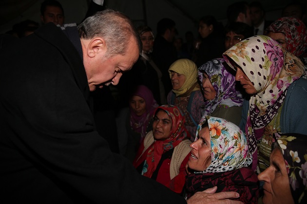 Erdoğan Ermenek'te incelemelerde bulundu