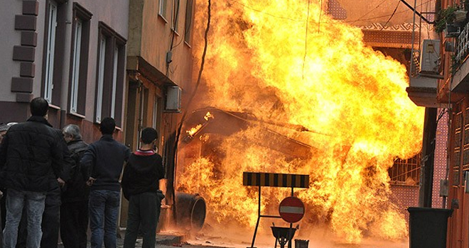 Bursa'da doğalgaz kazası