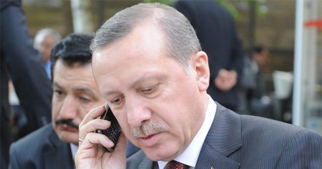 Erdoğan'dan "geçmiş olsun" telefonu