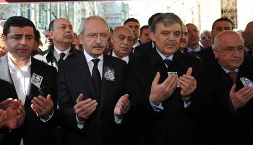 Yaşar Kemal'i yan yana uğurladılar