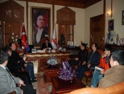 Hızlı Tren Projesi'ni Yürüten Çinli Firma Yöneticilerinden Başkan Yağcı'ya Ziyaret