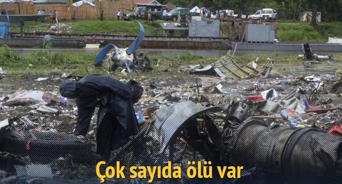 Güney Sudan'da kargo uçağı düştü