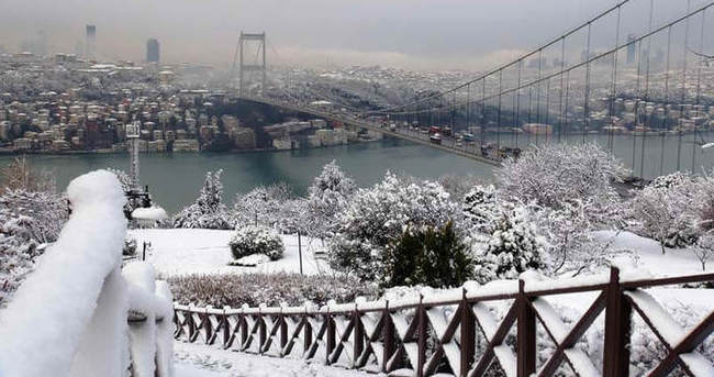İstanbul'a kar geliyor..