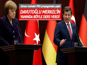 Davutoğlu'ndan Alman muhabirine tokat gibi sözler