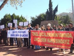 Kesk'e Bağlı Sendikalar, Tekel İşçilerine Destek Eylemi Yaptı