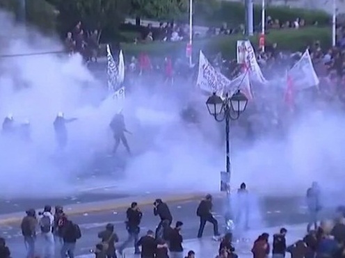 Yunanistan'da hükümet karşıtı protestolar