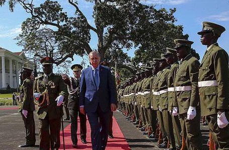 Erdoğan Uganda'ya geldi