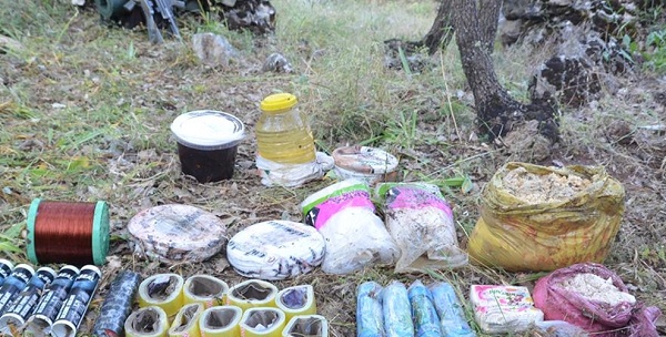 Batman'da PKK'nın patlayıcı deposu bulundu