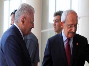 Görüşme başladı! Başbakan CHP Genel Merkezi'nde...