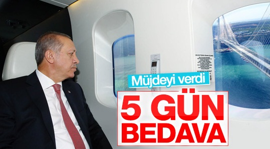 Erdoğan'dan 3. köprü müjdesi