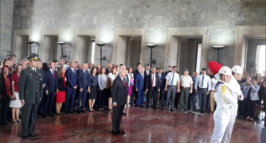 CHP heyetinden Anıtkabir'e ziyaret