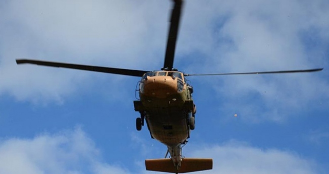 Ege'de askeri helikopter düştü!