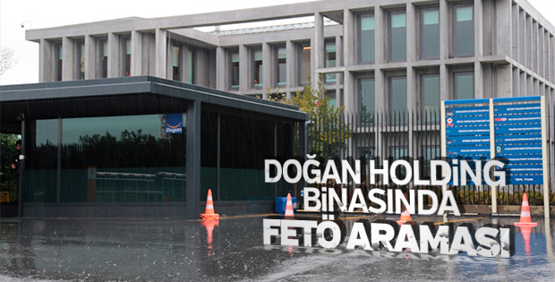 Doğan Holding'in binasında arama